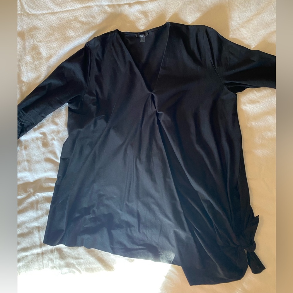 COS Oversized Drapey Black Tunic